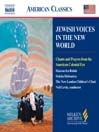 JEWISH VOICES IN THE NEW WORLD